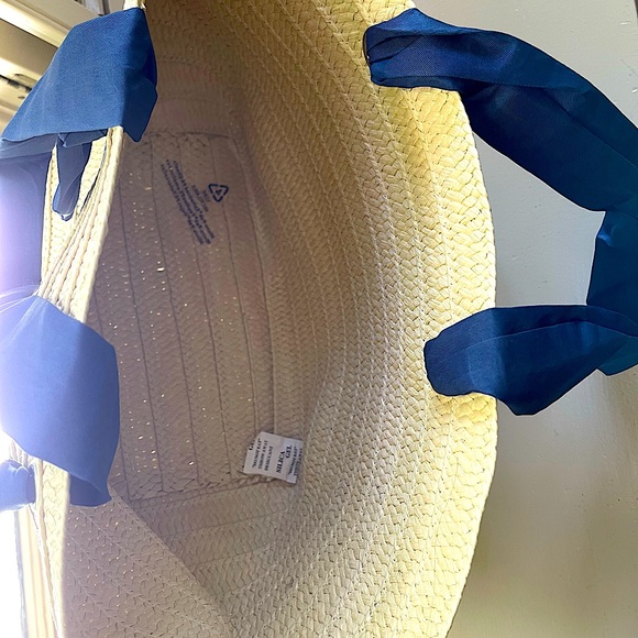 NWT Shoulder or Handle Bag Purse With Navy Blue Cloth Handles. - Picture 4 of 6